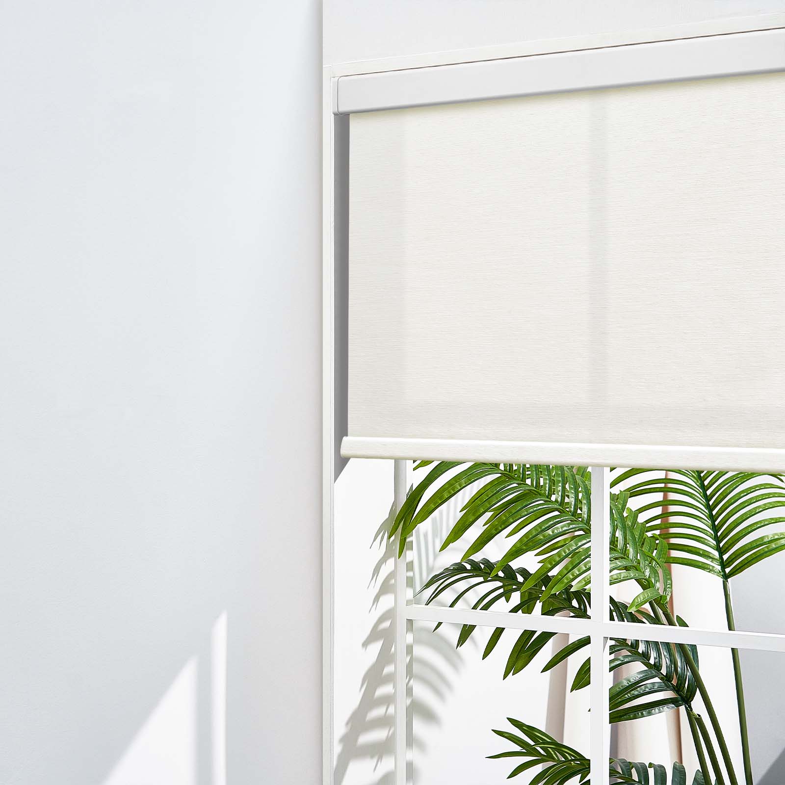 Keego MicroDim roller blinds with metal valances Beige-42-5747