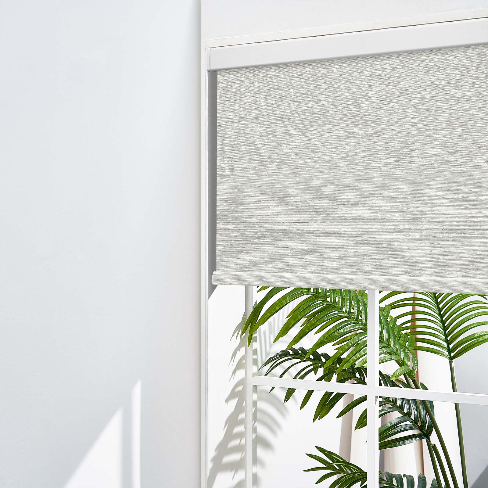 Keego MicroDim roller blinds with metal valances Beige-22-5747