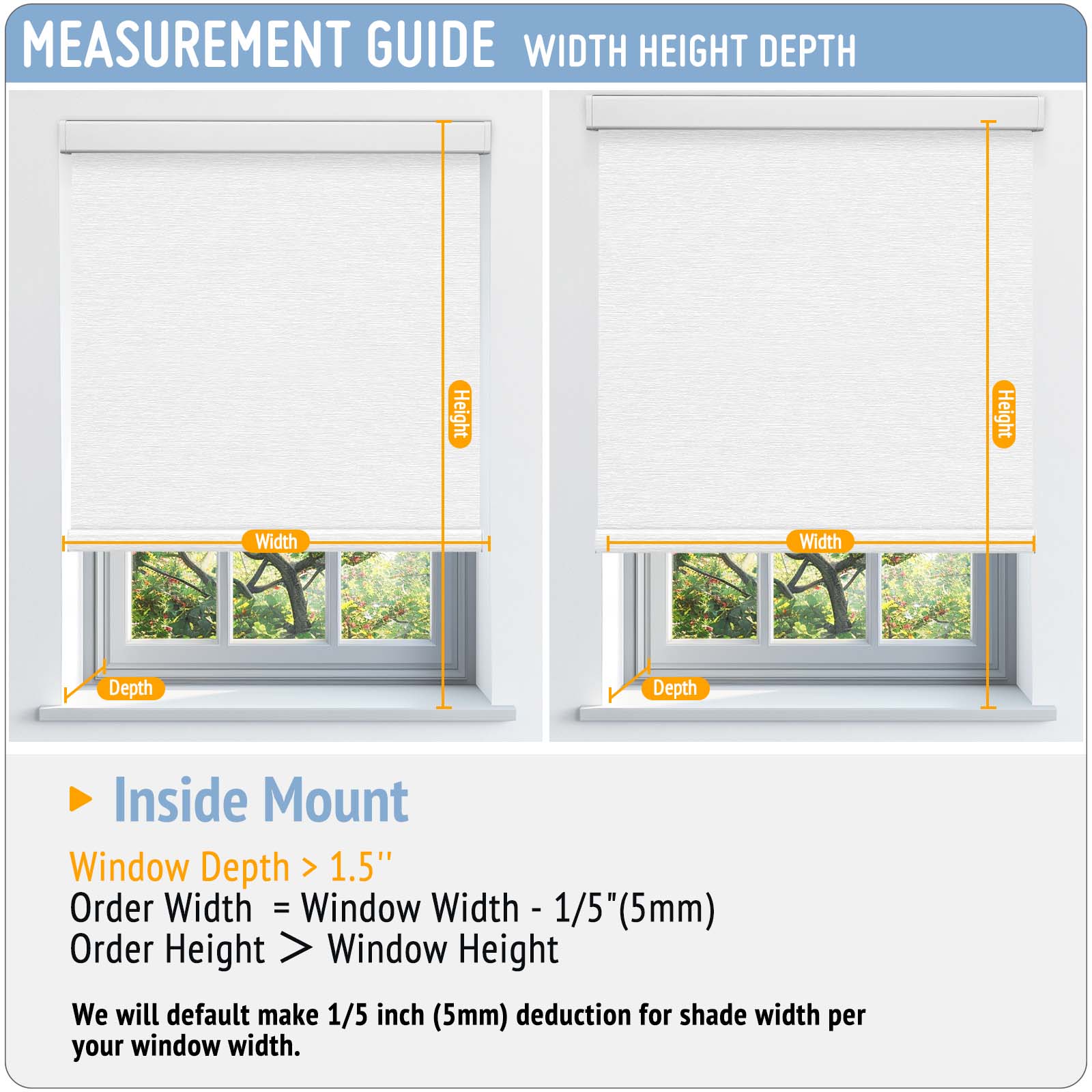 Keego MicroDim electric roller blinds Inside Mount White-21-5747