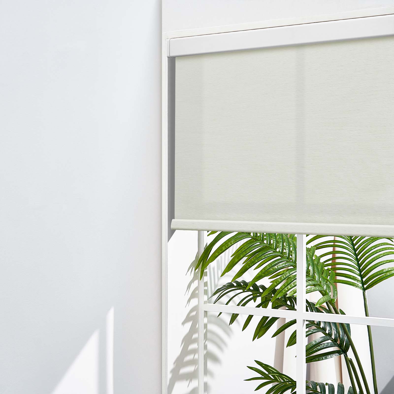 Keego MicroDim roller blinds with metal valances Beige-43-5747