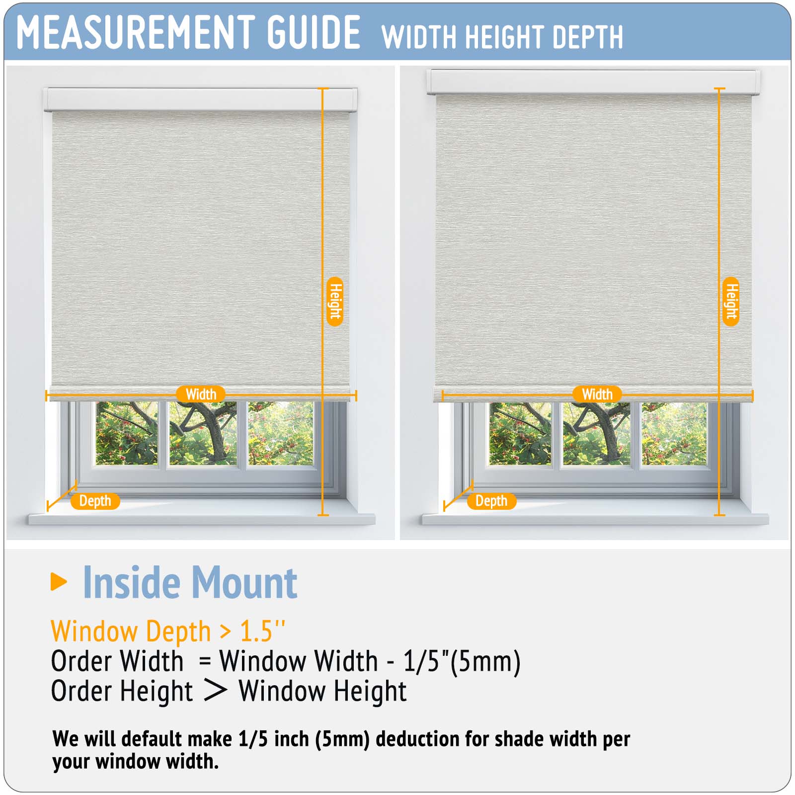 Keego MicroDim electric roller blinds Inside Mount Beige-22-5747