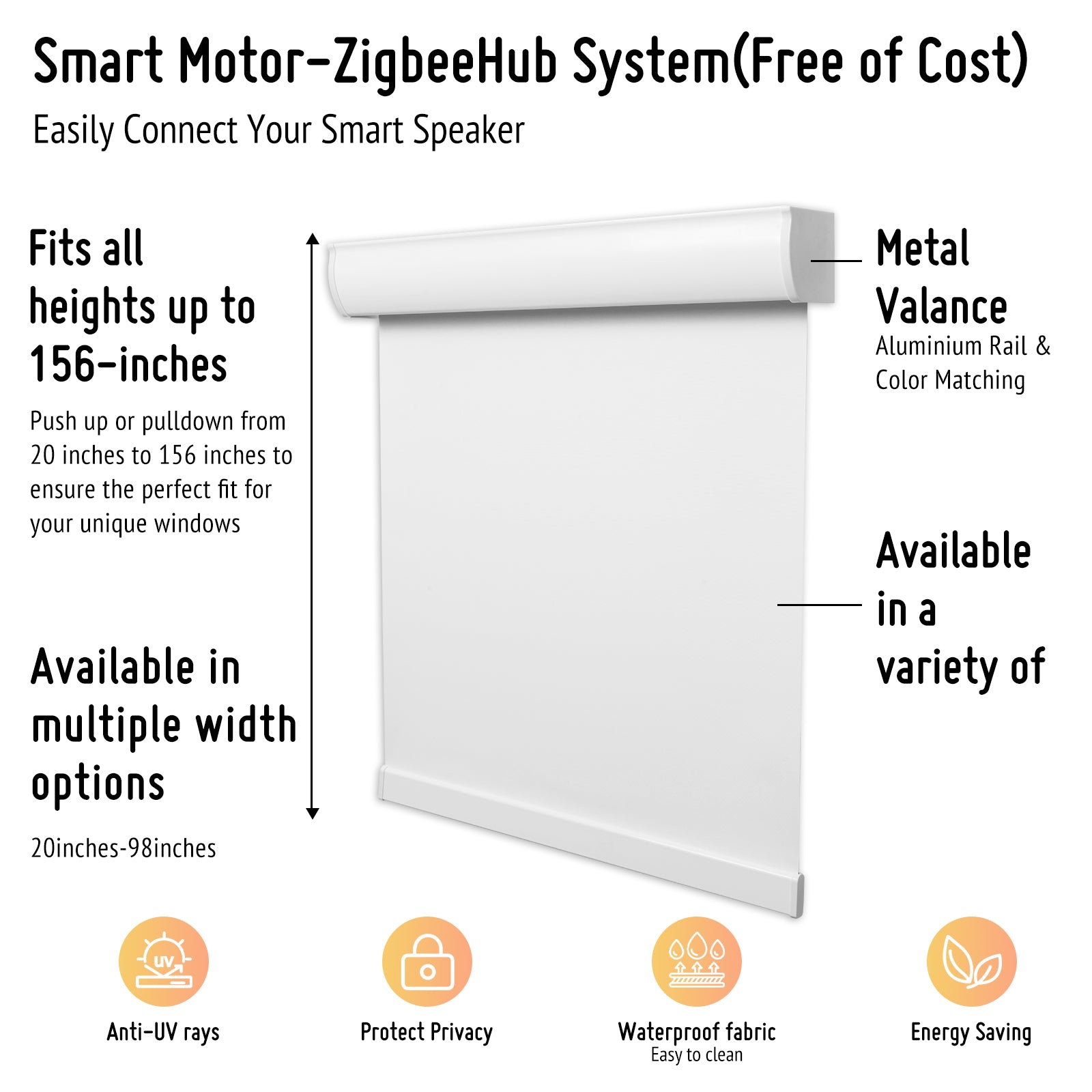 Smart Motor-ZigbeeHub System(Free of Cost) WhiteSmoke-030515517